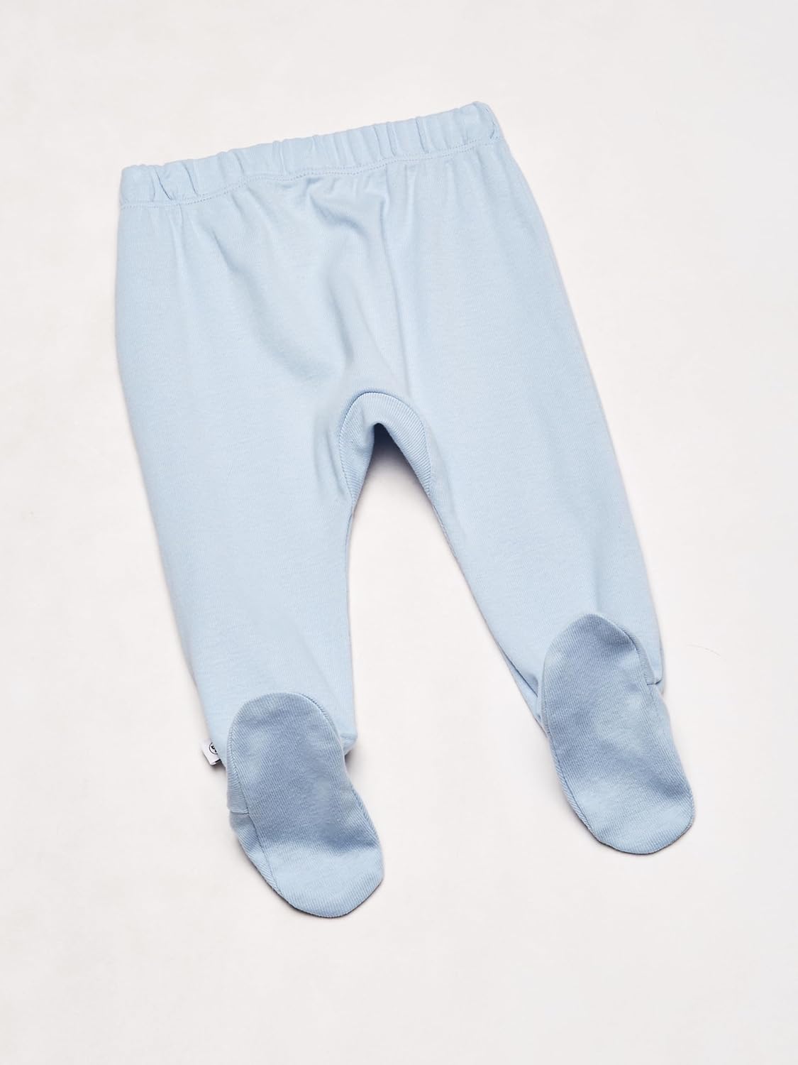 HonestBaby 3-pack Footed Pants Roomy Fit Pull on Bottoms 100% Organic Cotton for Infant Baby Boys