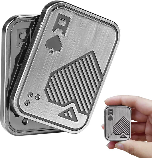 Fidget Toys Adults, EDC Metal Fidget Slider, Magnetic Poker Push Card, Adult Fidget Toy for Anxiety