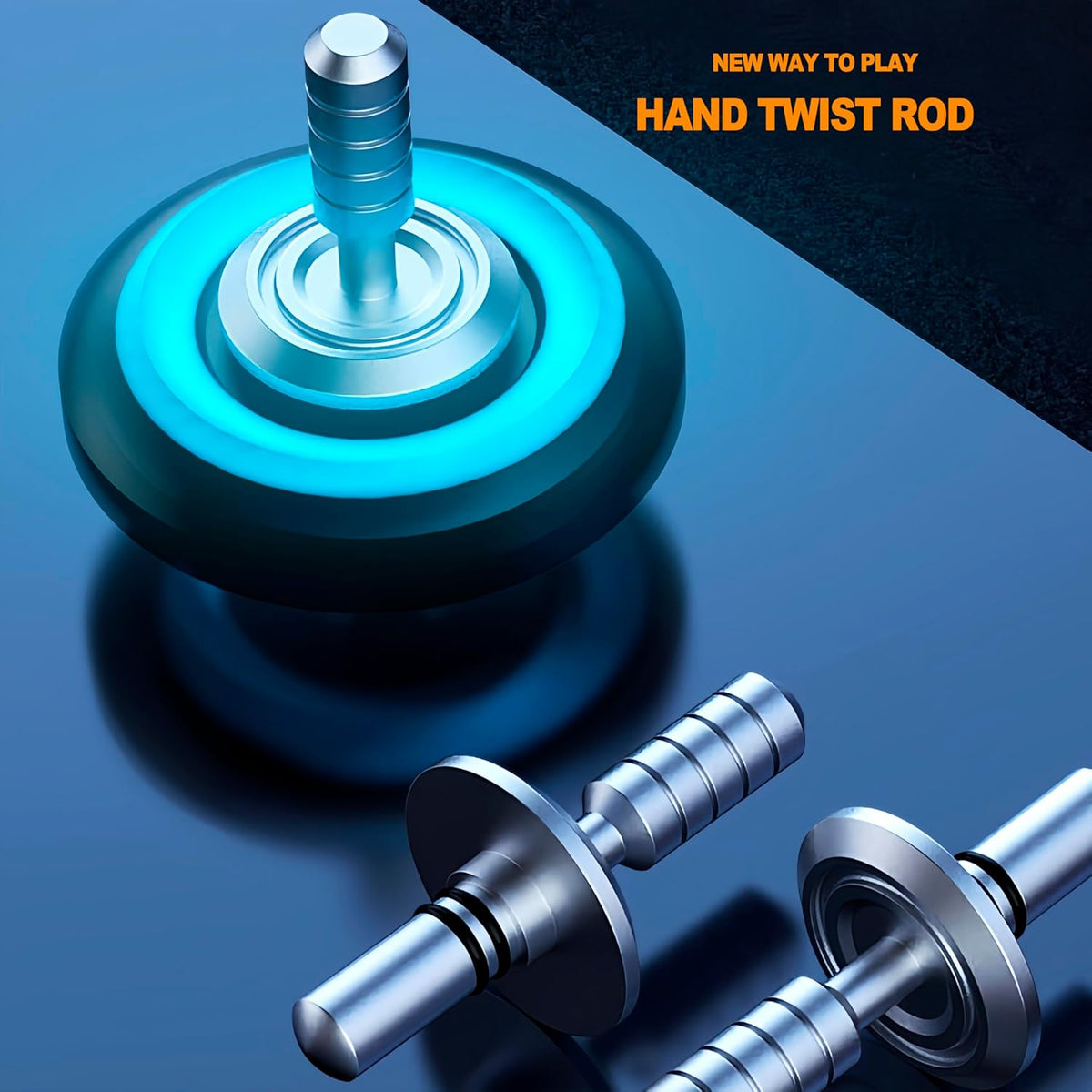 Metal Fidget Spinner High Speed and Silence Colorful Glowing, Cool Mechanical Gear Spinner