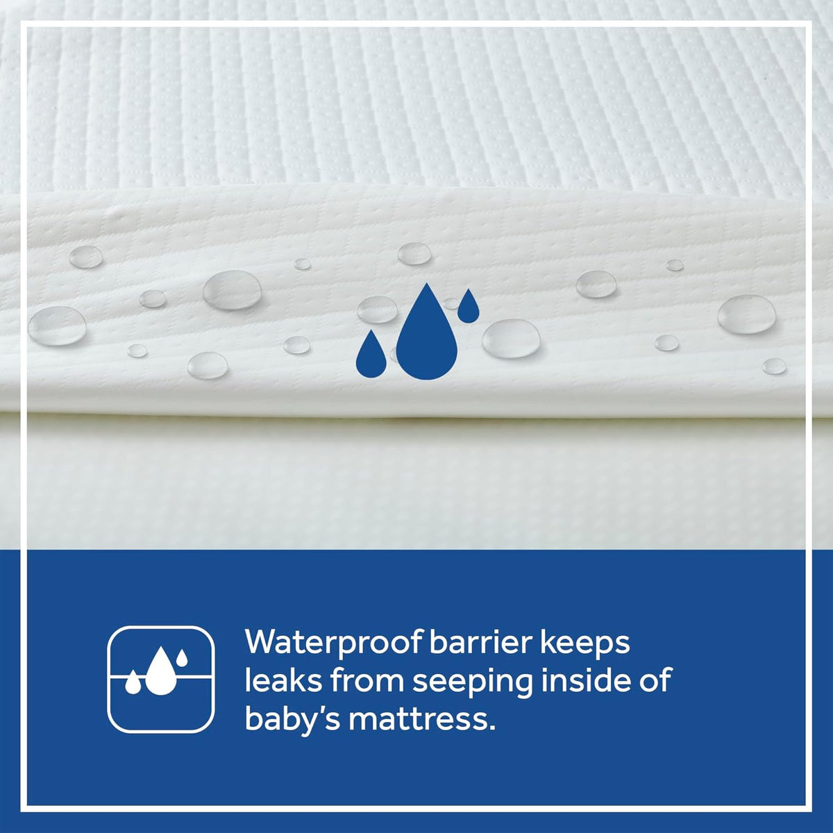 SEALY BABY OmniPedic Refresh Breathable 2 Stage Waterproof Crib Mattress Plus Toddler Bed Fit