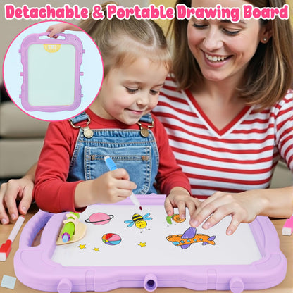 Toddlers Art Easel KidMagnetic White Board Chalk Board Toys 3 4 5 Year Girl Birthday Gifts