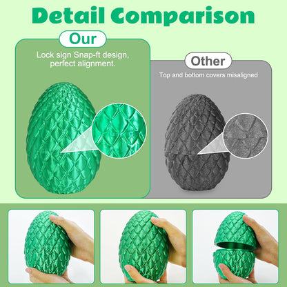 Dragon Eggs with Dragon Inside, 3D Printed Surprise Funny Gifts for Kids, Articulated Dragon Fidget