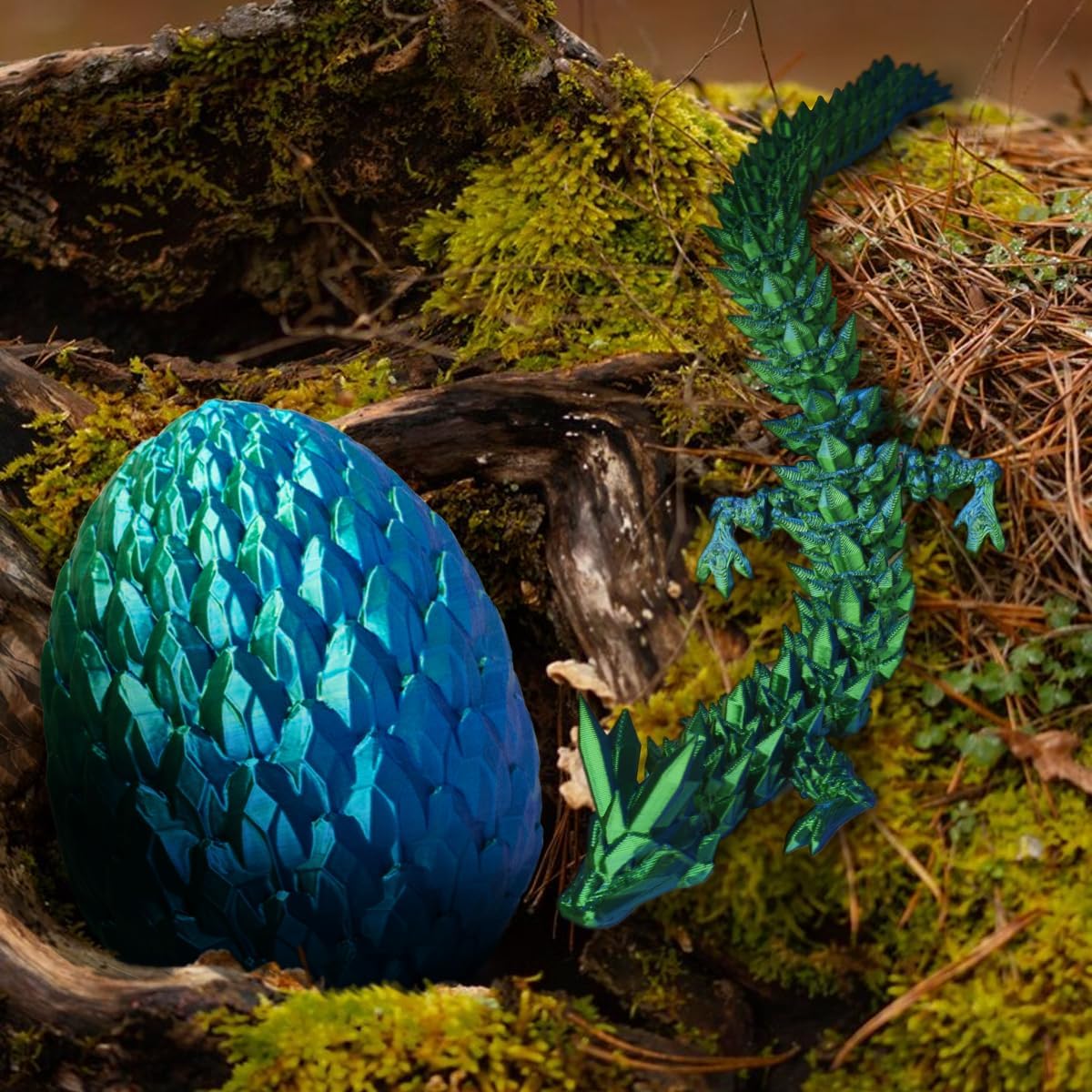 3D Printed Dragon Egg, Beautiful Flexible Joints Executive Desk Toys, Gifts for Adults and Kids