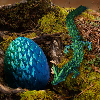 3D Printed Dragon Egg, Beautiful Flexible Joints Executive Desk Toys, Gifts for Adults and Kids