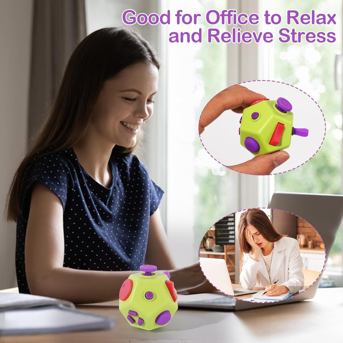 Mini Finger Cube Toys, Cool Fidget Toys for Kids Adults with Anxiety ADHD Autism and Relief Stress