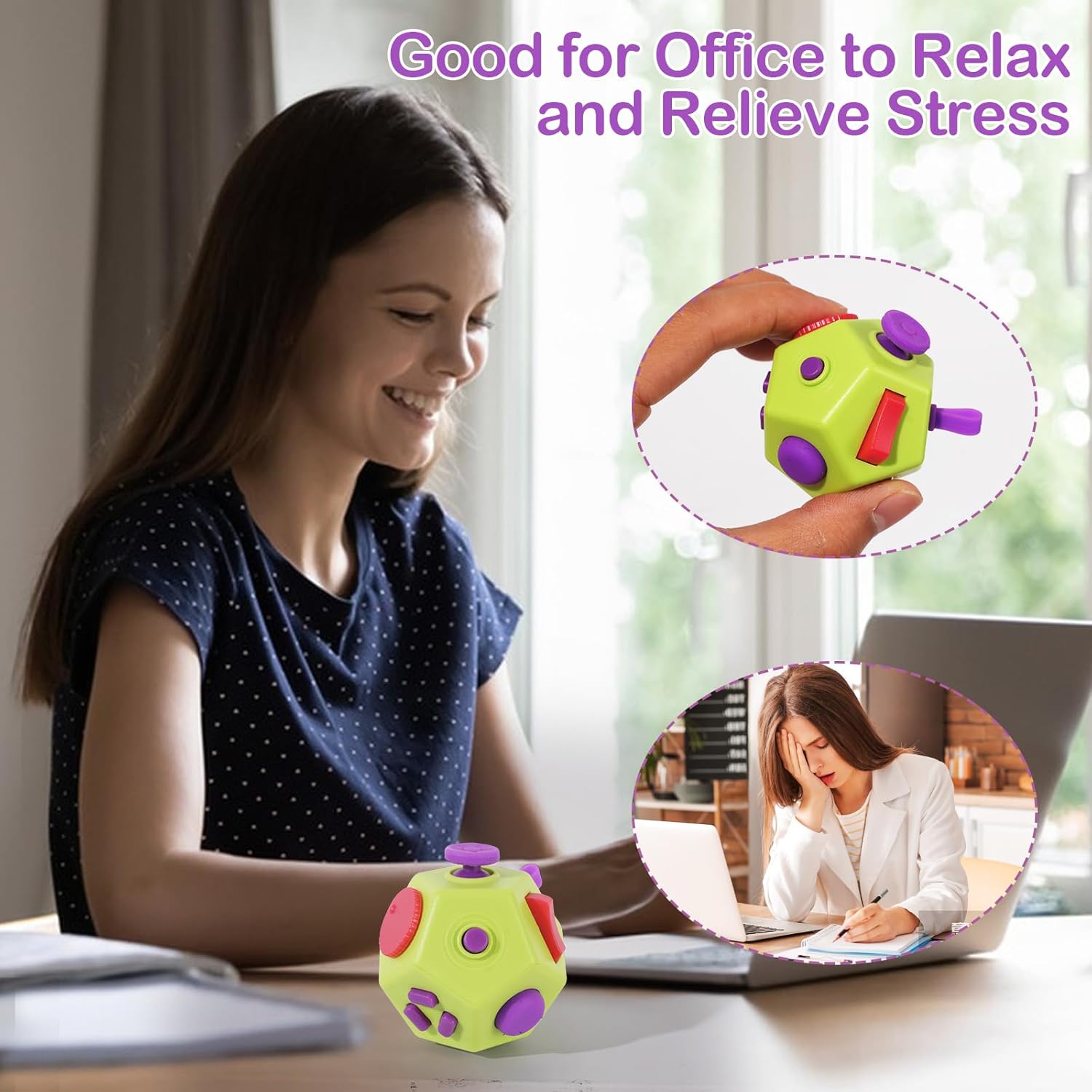Mini Finger Cube Toys, Cool Fidget Toys for Kids Adults with Anxiety ADHD Autism and Relief Stress