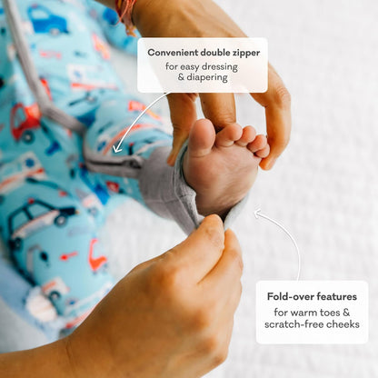 Little Sleepies Pajamas for Baby Boys & Girls, Viscose from Bamboo Baby Pajamas, Preemie & Newborn