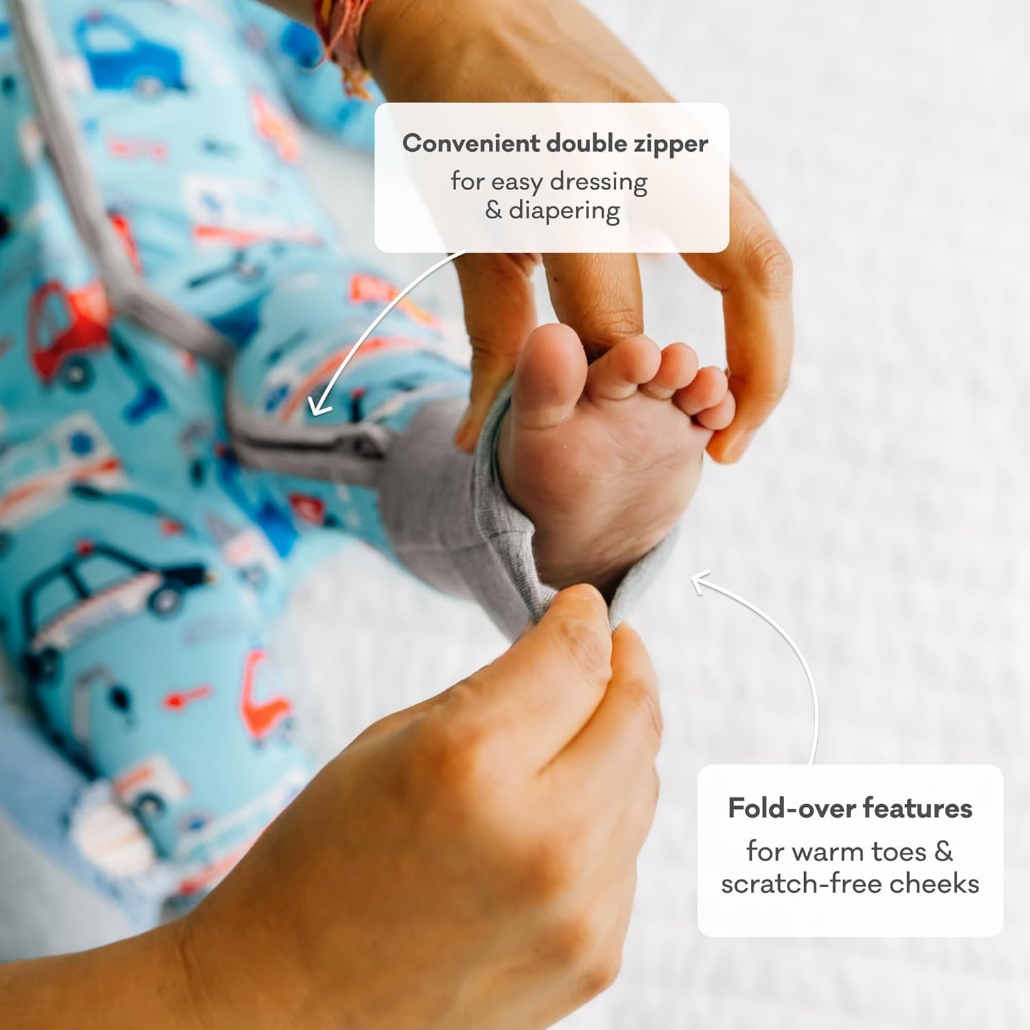 Little Sleepies Pajamas for Baby Boys & Girls, Viscose from Bamboo Baby Pajamas, Preemie & Newborn