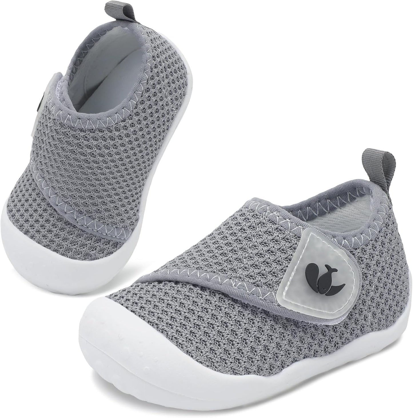 FEETCITY Baby First Walking Shoes Wide Baby Shoes Infant Sneakers Newborn Crib Shoe Barefoot