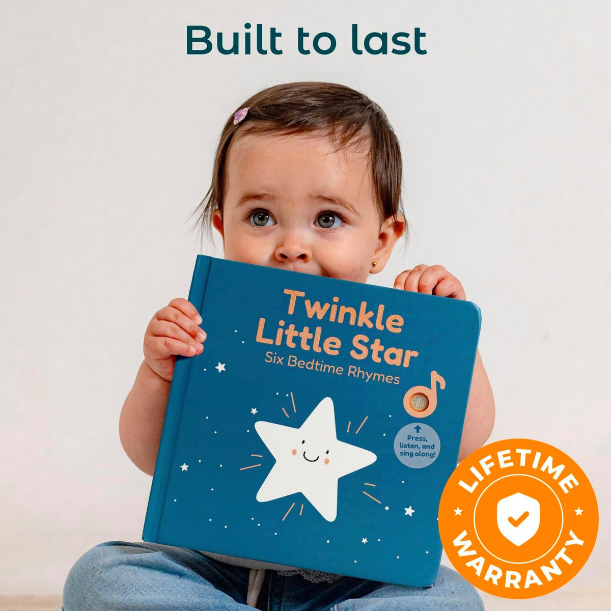 Cali's Books Twinkle Twinkle Little Star – USB-C Rechargeable Musical Book for 1-Year-Old | Sound