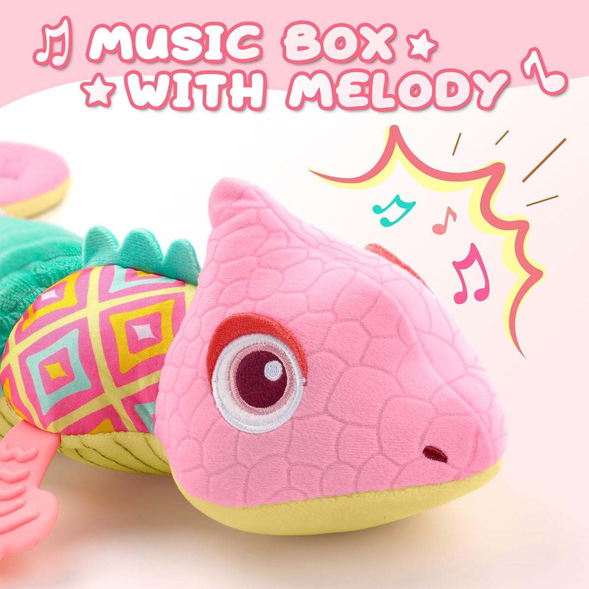 Baby Toys 0-6-12 Months, Musical Stuffed Animal Activity Soft Toys with Multi-Sensory