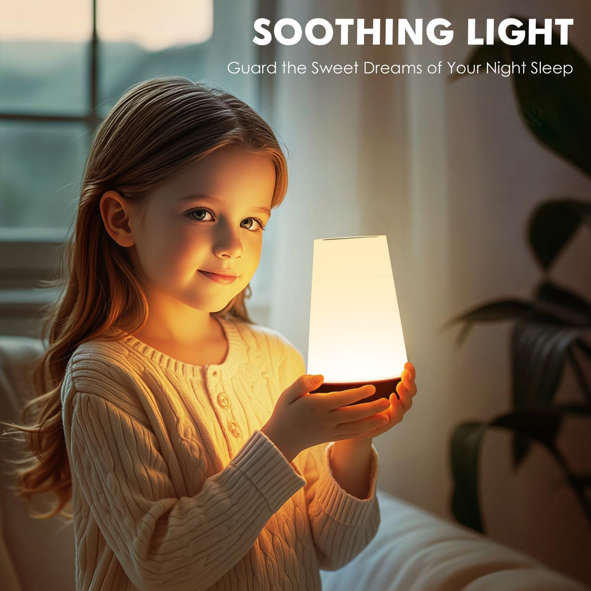 LED Night Light Bedside Lamp Touch and Remote Control Dimmable Tabletop 13 RGB Colors Changing 5