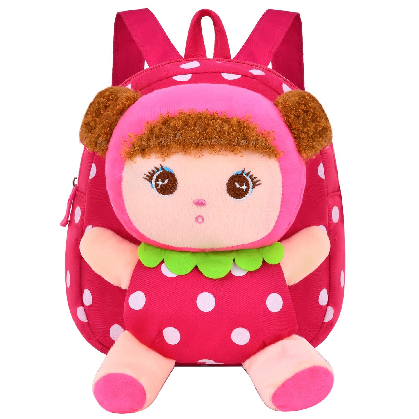 Suerico Cute Toddler Backpack Plush Doll Toy Snack Travel Bag Preschool Shoulder Bag Gift for Kid
