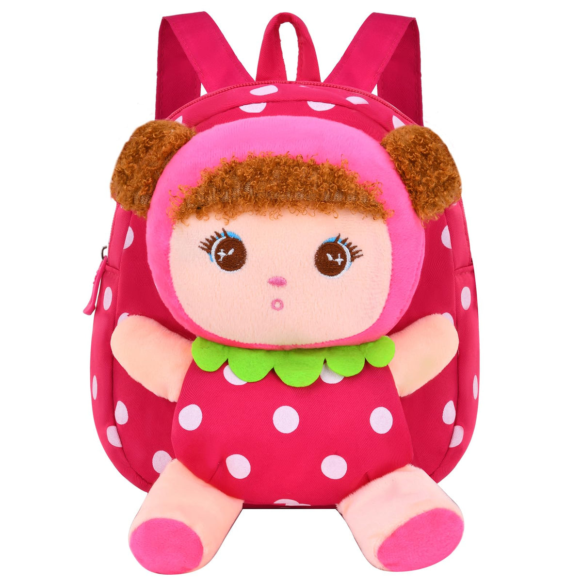 Suerico Cute Toddler Backpack Plush Doll Toy Snack Travel Bag Preschool Shoulder Bag Gift for Kid