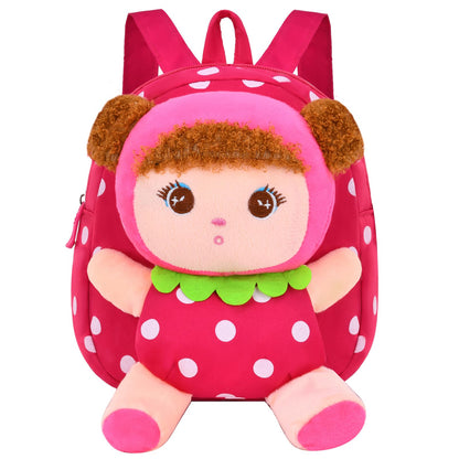 Suerico Cute Toddler Backpack Plush Doll Toy Snack Travel Bag Preschool Shoulder Bag Gift for Kid