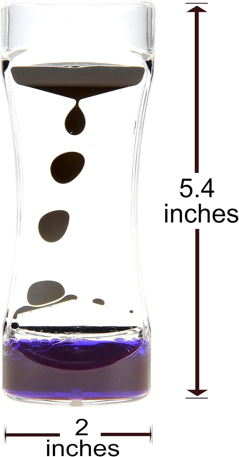 PowerTRC Liquid Motion Bubbler, Relaxing and Calming for Anxiety, Autism & ADHD Fun Bubbler Timer