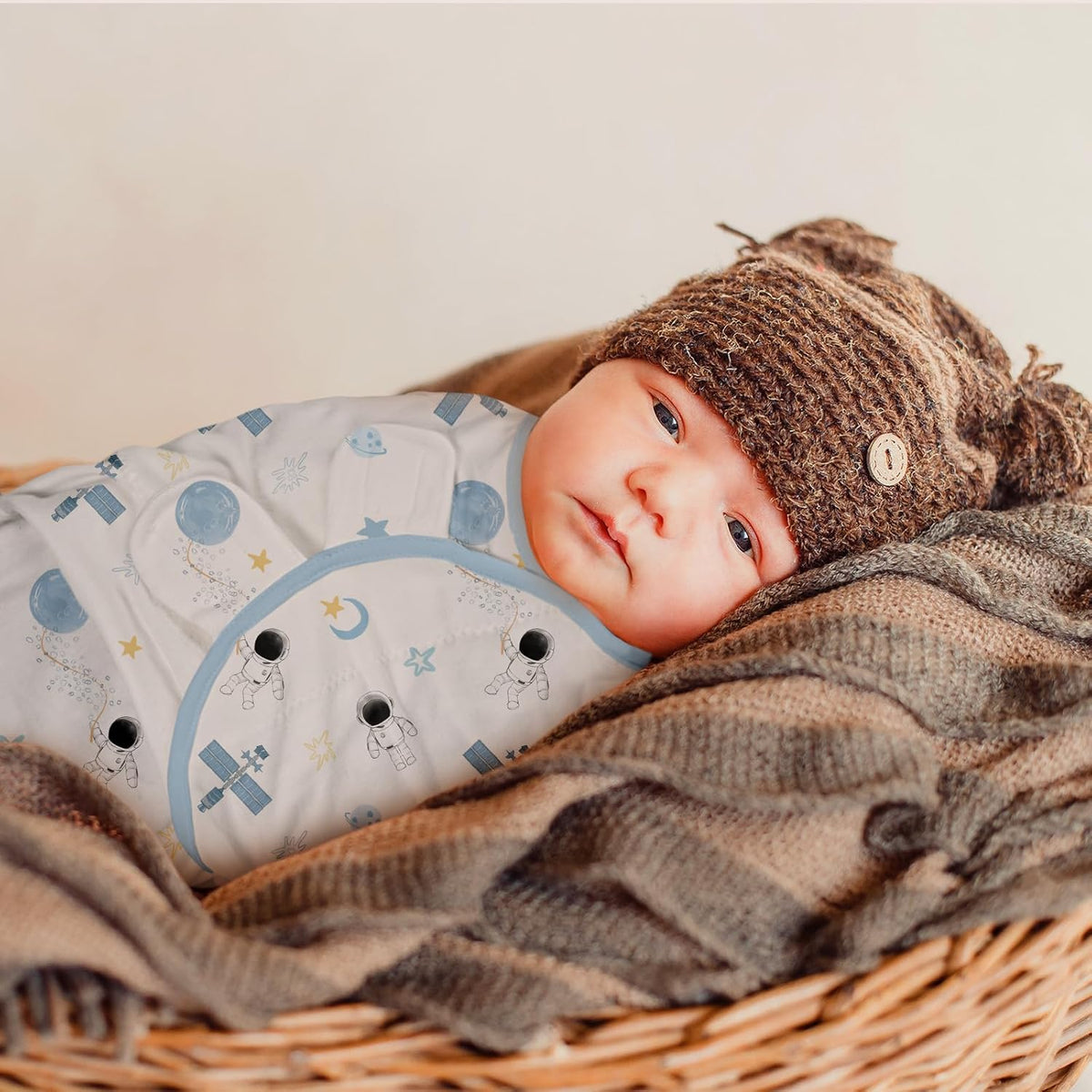 GLLQUEN BABY Swaddles for Babies Boys and Girls - Newborn Swaddle Sack 3 Pack, Baby Swaddle 0-3