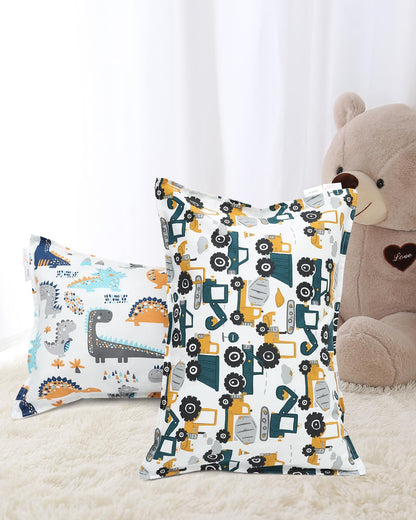 ALVABABY Toddler Pillowcases 2 Pack Organic Cotton Kids Pillow Cover Fit 13"x 18" or 14"x19"