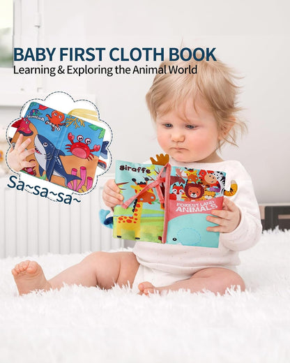 dearlomum Baby Play Mat Gym,Funny Play Piano Tummy Time Activity Mat with 5 Infant Sensory Toys & 2