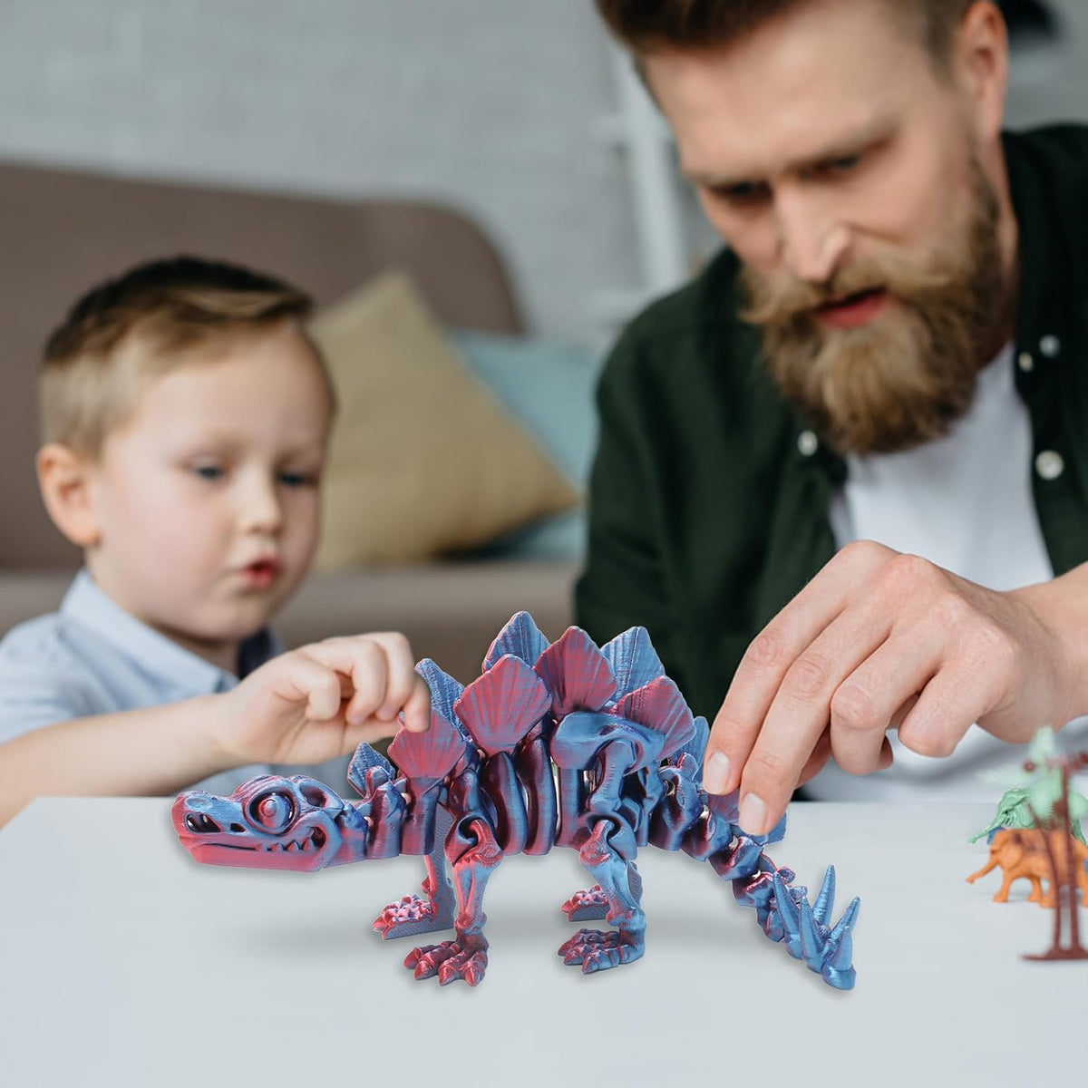 FunisFun 3D Printed Dragon with Articulated Joints for Adult, 3D Printed Dinosaur Fidget Toys Decor