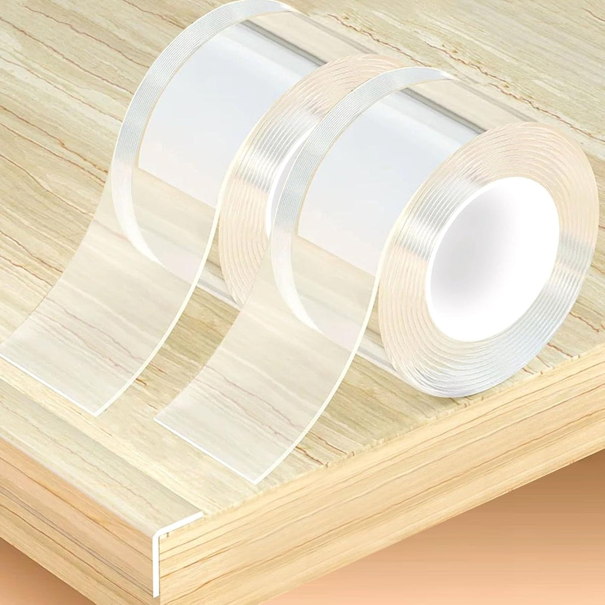 Clear Soft Corner Protectors for Furniture Strip,2 in x 13.12 FT x 2 Rolls,Sharp Edge & Table