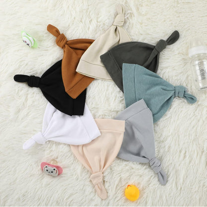 10 Pcs Baby Newborn Hats Set Stretchy Knot Beanie Hats for Boy Girl Baby Cute Cap Infant Beanies