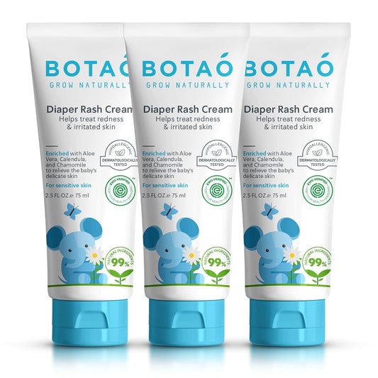 Baby's Natural Diaper Cream | Organic Diaper Cream EWG Verified | Naturally Soothes Baby Rashes |