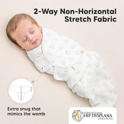 3-Pack Organic Baby Swaddle Sleep Sacks - Swaddles for Newborns, Infant 0-3 Months, Baby Girls