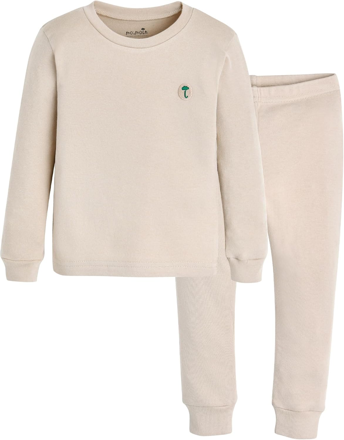 moimoln 6M-8Y Modal Cotton Solid Soft Breathable Baby Toddler Boys Girls Snug fit Pjs Long Sleeve