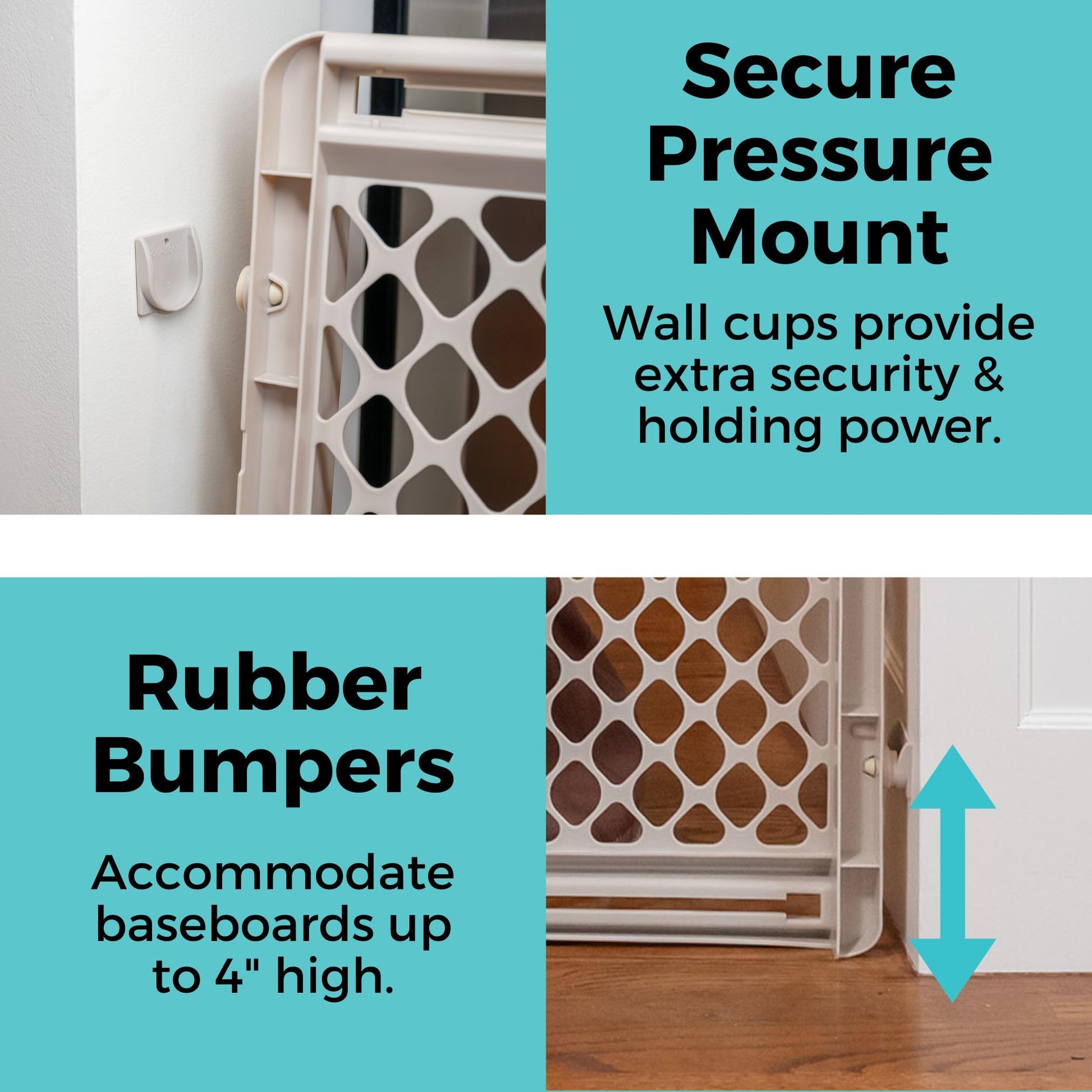 Toddleroo by North States - Supergate Ergo Baby Gate: Plastic Baby Gate for Stairs & Doorways