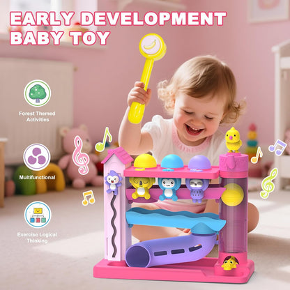 Toddler Musical Toys for 1+ Years Old Girls,Fine Motor Skills Developmental Baby Toy 12-18-24+