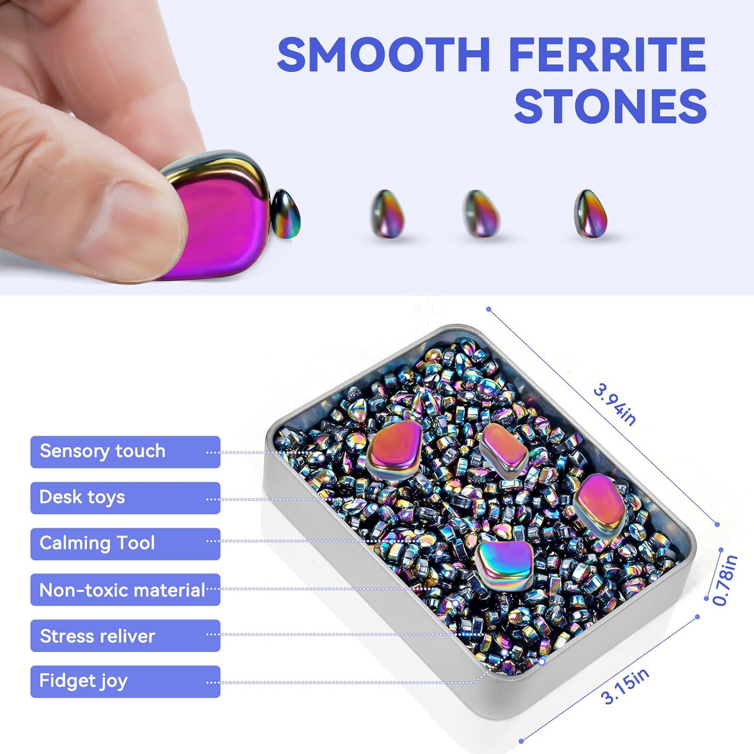 Magnetic Balls Fidget Toys Adults 600 PCS Mini Magnetic with Four Big Magnetic Putty Desk