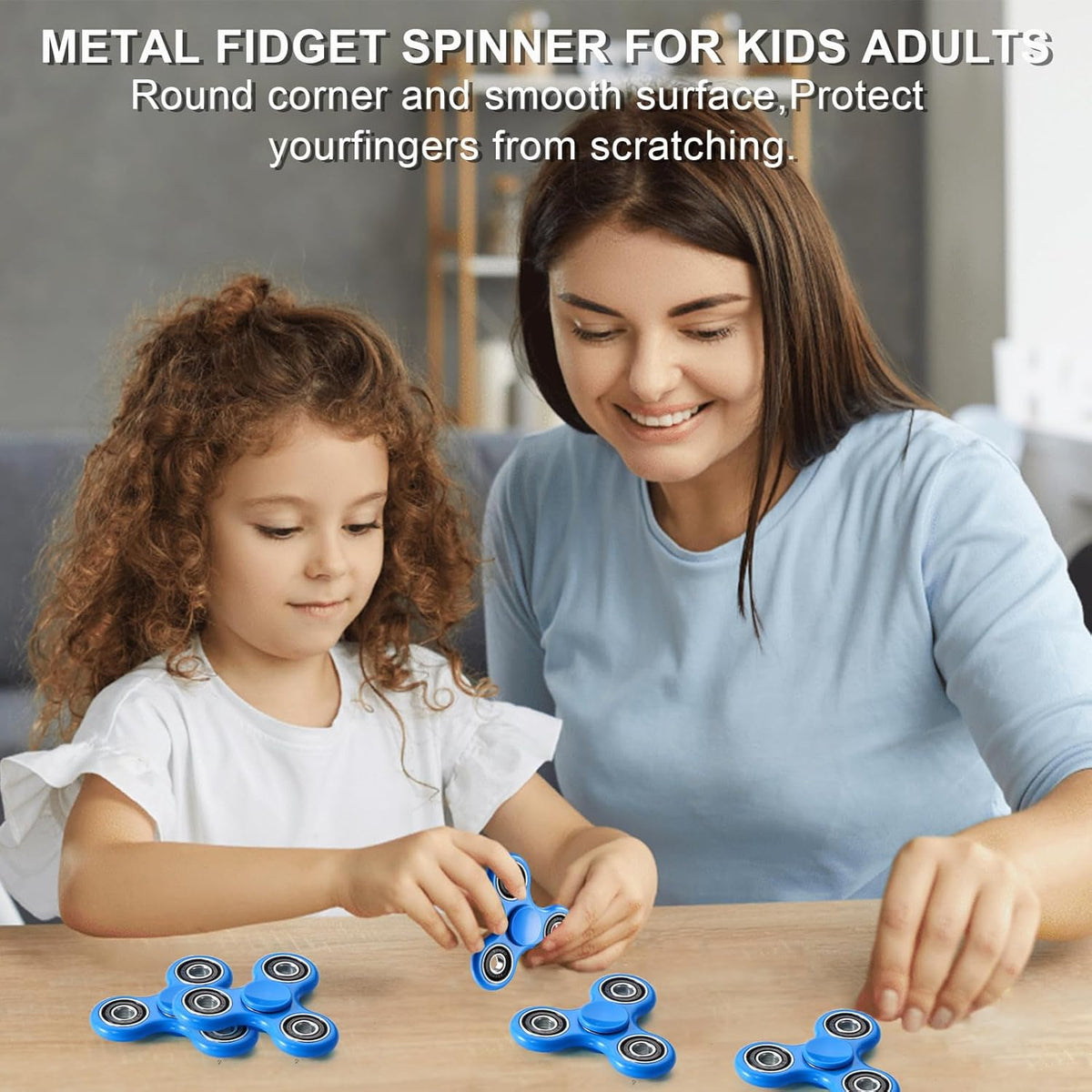 SCIONE Fidget Spinner Toy 1 Pack, Stress Anxiety Relief Sensory Fidget Toys for Kids Adults, Cool
