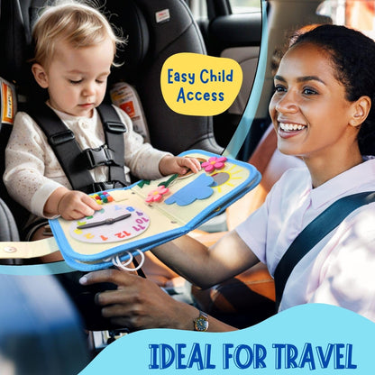 THREE-IN-ONE Toddler Backpack 1-3, Busy Book and Leash, Montessori Toys for 1 2 3 4 Year Old
