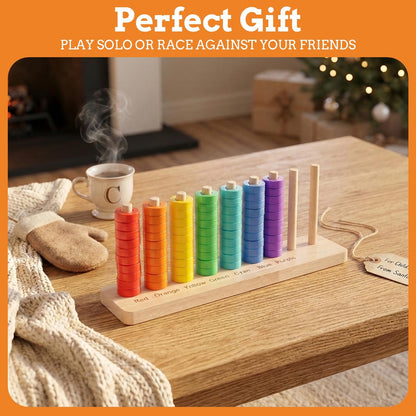Trozihn Color Stack Challenge Game, Sorting & Stacking Toys for Toddlers