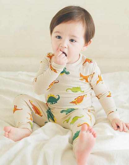 VAENAIT BABY 6M-12Y Kids Unisex Girls & Boys Soft Comfy Modal Tencel Sleepwear Pajamas 2pcs or 4pcs