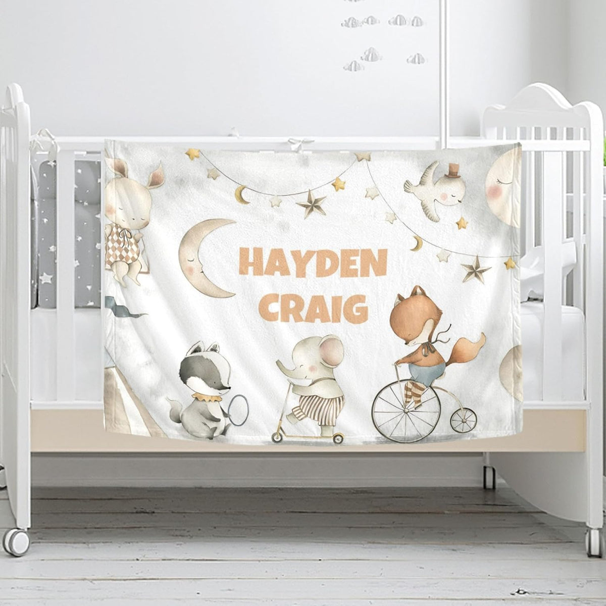 Personalized Baby Blanket, Custom Baby Blanket with Name, Customize Baby Blanket for Baby Girl or