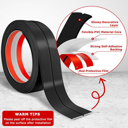 Flexible Wall Corner Protector Moulding Trim Peel and Stick Wall Corner Guards Edge Protector Self