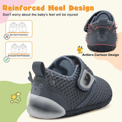 FEETCITY Baby Walking Shoes Barefoot Baby Shoes Infant Sneakers Newborn Crib Shoe Lightweight
