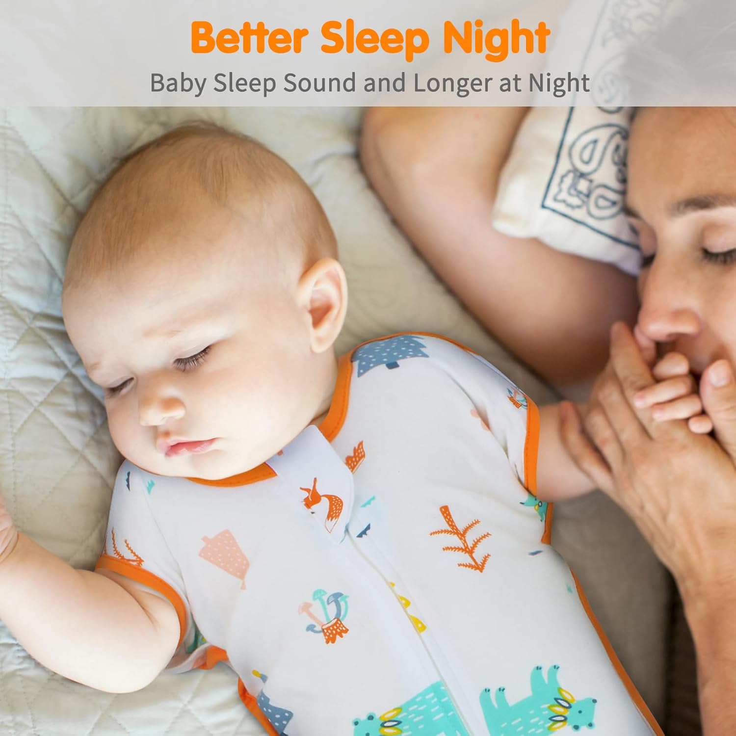 Transition Swaddle 6-9 Months Sleep Sack Arms up Swaddle 2-Way Zipper 100% Cotton Arms in/out, 0.8