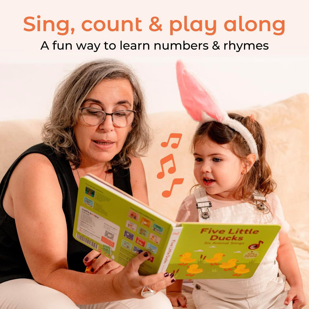 Cali's Books Five Little Ducks Nursery Rhymes Book for Toddlers | Sound Books for Toddlers 1-3 |