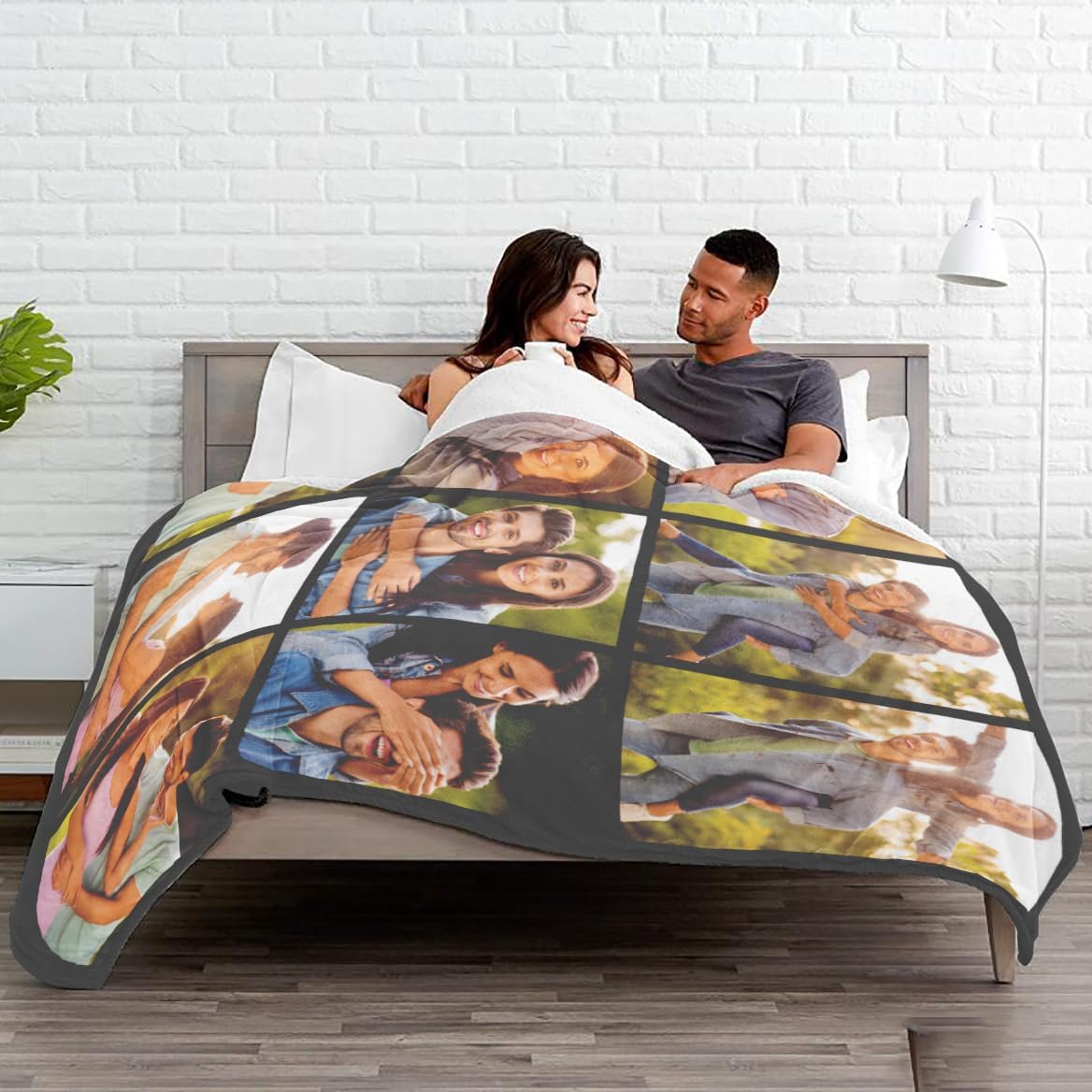 Custom Blankets with Photos Text, I Love You Girlfriend Boyfriend Gifts, Personalized Picture