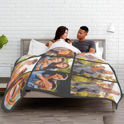Custom Blankets with Photos Text, I Love You Girlfriend Boyfriend Gifts, Personalized Picture