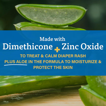 A+D Treat + Heal Zinc Oxide Diaper Rash Cream 16 oz Jar - Soothes & Treats Diaper Rash - Zinc Oxide