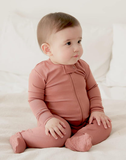 VAENAIT BABY Infant Toddler Boys Girls Footed One-Piece Sleep and Play Premium Modal Pajamas 1-2