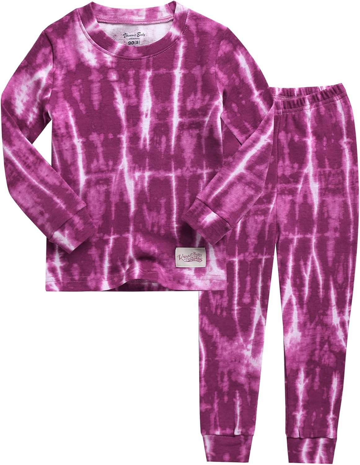 VAENAIT BABY 12M-12Y Toddler Kids Boys Girls 100% Cotton Marbling Tiedye Sung Fit Sleepwear Pajamas