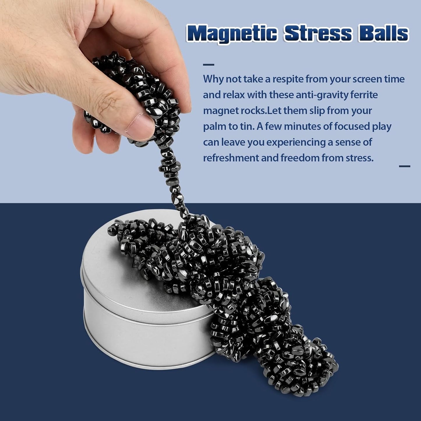 Magnetic Putty Over 600 Weak Magnetic Beads Fidget Ferrite Putty Crags Magnetic Stones Fun Quiet