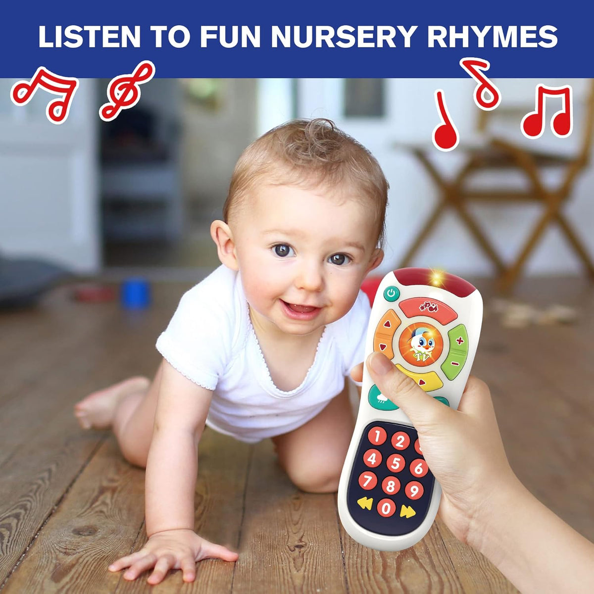 My Remote, My Program – Baby Remote Control Toy for 6 Months Old and Up – 20 Unique Learning Remote