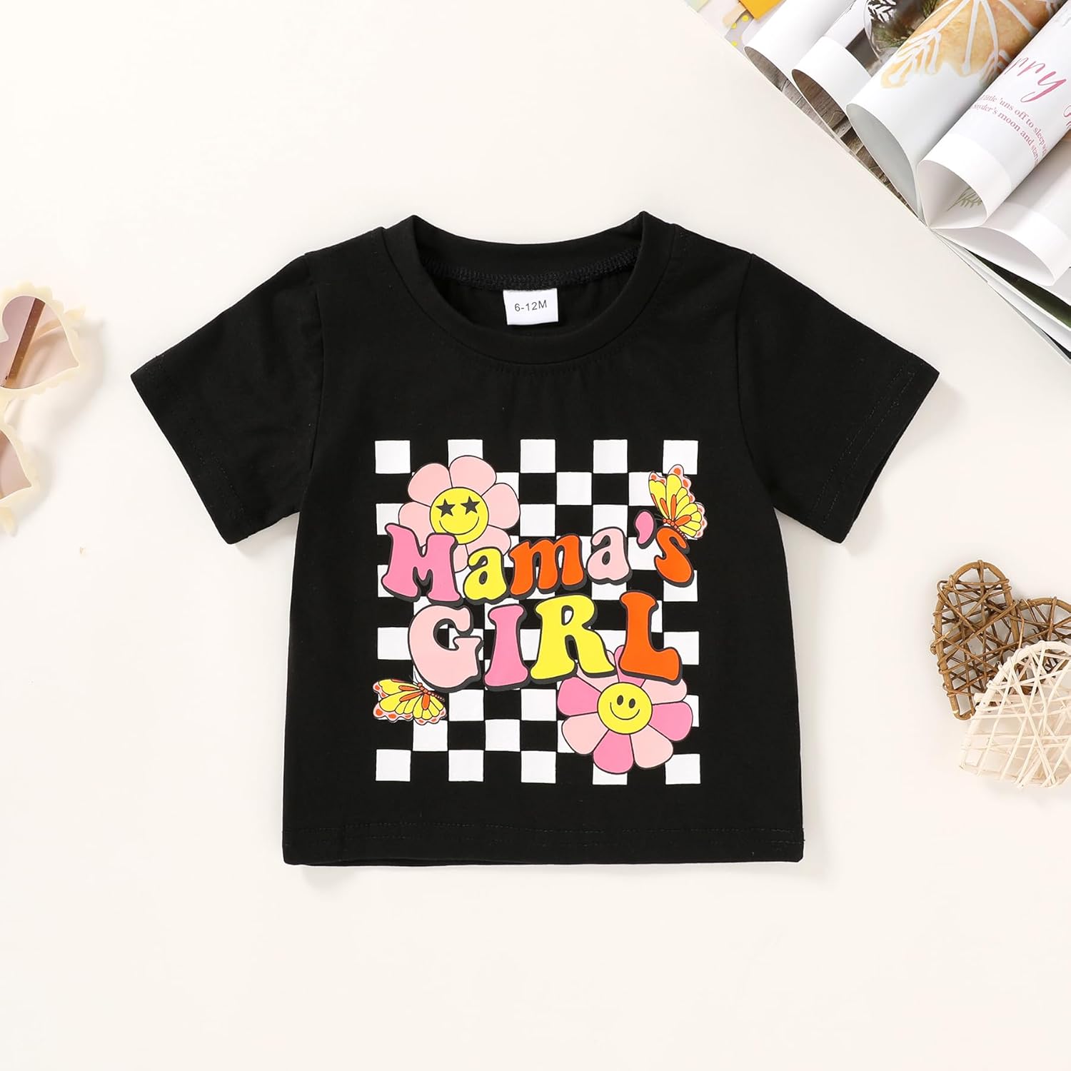 Happy Town Toddler Clothes Baby Boy Girl Smiley Face Shirt Short Sleeve T-Shirt Tee Summer Tops