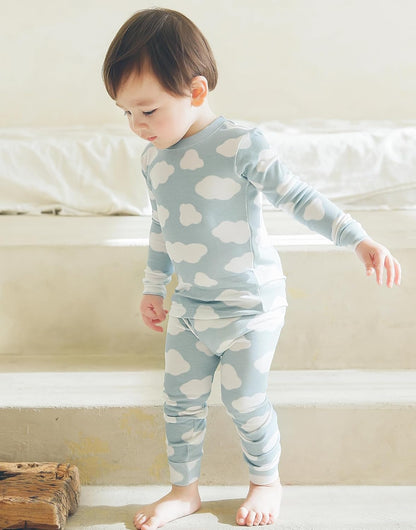 VAENAIT BABY 6M-12Y Kids Unisex Girls & Boys Soft Comfy Modal Tencel Sleepwear Pajamas 2pcs or 4pcs